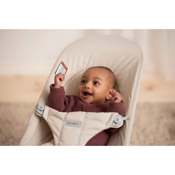 BabyBjorn -  Bouncer Tri-Fabric with Toy Bar - Beige Beige - Picture 4 of 6
